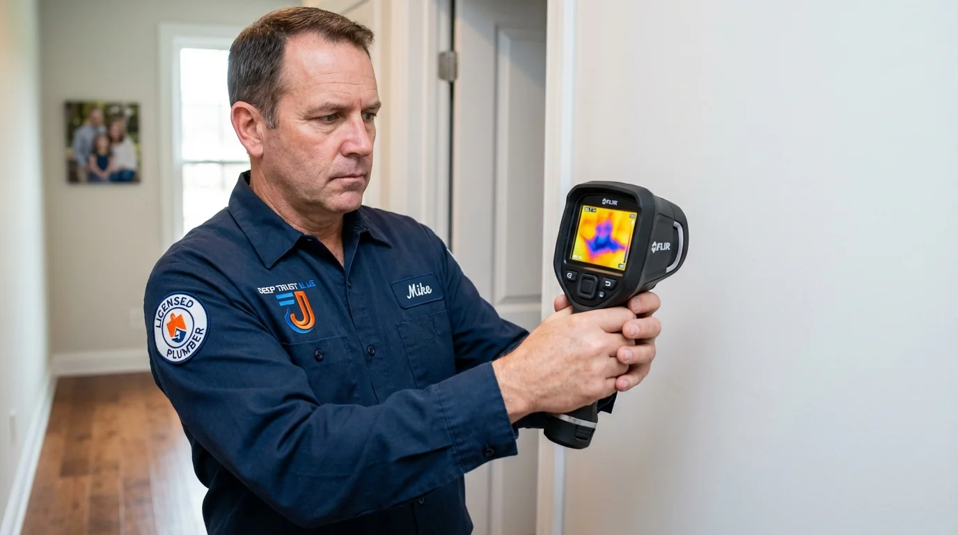 Thermal imaging leak detection by Johns Plumbing LLC in Kemp